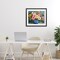 Stupell Industries Indigo Chinoiserie Flower Vase Framed Print Under Glass, design by Petal Prints Design